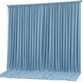 10x10ft Dusty Blue Backdrop Curtain Panels for Parties - Wrinkle Free Polyester Photo Curtain Backdrop Wedding Back Drop Fabric Drapes for Party Decorations Background for Photography by WishCare