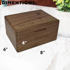 Sunflower Wooden Keepsake Box Unique Gift for Women Floral Keepsake - Image 5