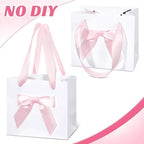 Kolldenn 50 Pcs Small Gift Favor Bags White Pink - Image 5