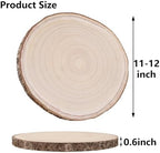 10 Pcs Natural Paulownia Wood Slices 11-12 Inches, for Centerpieces Table Decorations,Unfinished Rounds Wood for Crafts, for Rustic - Image 2