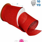 Morex Ribbon 1252.99/10-194 Burlap 4" X 10 YD Jute Wired Ribbon, Rose Red, Arts & Crafts Burlap Roll for Wedding Decor and Farmhouse Christmas Decor, Rustic Christmas Decorations Indoor Home Decor - Image 2