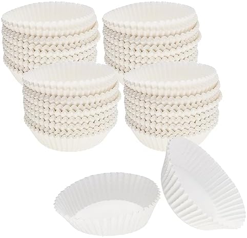 CybrTrayd No.9D Glassine Paper Approximately 5,000 Pieces – 1-3/4” Base, 1” Wall Candy Cups, White by CybrTrayd