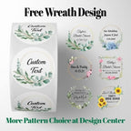 150 Custom Circle/Square BOPP Roll Labels- Personalized Stickers for Business Logo, Party, Wedding Favor, Baby Shower-Any Design Text + Image, Matte/Gloss Finish (4 * 1.5 Inch) - Image 3