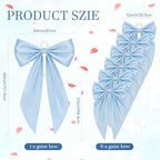 Crowye 7 Pcs Giant Satin Bow Decor, Large Blue Backdrop Decor - Image 2
