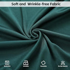 20x10FT Dark Green Backdrop Curtains for Wedding Parties, Wrinkle Free Photo Backdrop Curtains for Wedding Birthday Party Baby Shower, Fabric Drape with Rod Pockets 5ft x 10ft, 4 Panels - Image 5