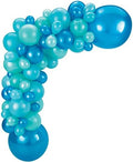 Multicolor Latex Balloon Garland Kit - 5" - 24" - Perfect for Birthdays, Weddings, & Events, Aqua, Pack of 74 by AmscanPartySupplies