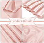 fani 60 PCS Satin Chair Sashes, 7x78 Inch, Rose Gold - Image 3