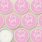 Custom Candles, Personalized Candles, Bulk Candles, Candle Favors, Baby Shower Candle Favors (Set of 10) (White Tin), 9508837-03 - Image 3