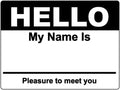 OfficeSmartLabels Hello My Name is Name Tag Labels (800 Labels) - Black, 4 x 2.31 inches, Rectangular, Paper, Adhesive Finish - Ideal for Networking Events by OfficeSmartLabels