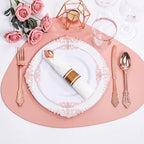 Nervure 700PCS Rose Gold Plastic Plates - Rose Gold Plastic Dinnerware Sets for 100 Guests - 200 White Disposable Plates, 300 Silverware, 100 Cups, 100 Napkins for Wedding & Party - Image 4