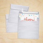 LUXPaper Square Invitation Envelopes | Peel & Press | 6" x 6" | Silver Metallic | 80lb. Text | 1,000 Qty - Image 7