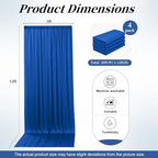 20ft x 12ft Wrinkle Free Royal Blue Backdrop Curtains for Parties, Royal Blue Photo Backdrop Drapes 12FT Long Silky Back Drop Cloth for Wedding Birthday Photography Background Decor - Image 6