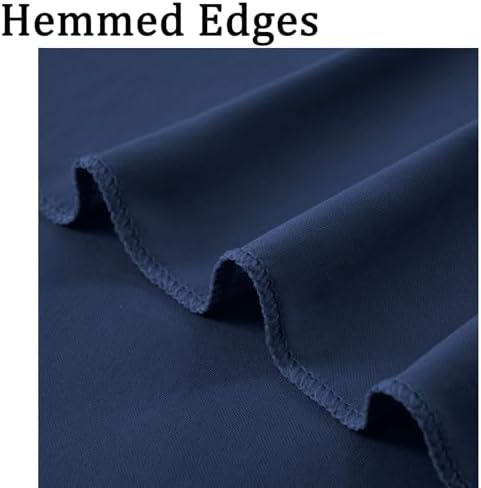 40ftx10ft Wrinkle Free Navy Blue Backdrop Curtains for Parties, Thick Polyester Backdrop Drapse 8 Panels 5x10ft for Weddings Birthday Photography Background Curtains - Image 3