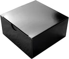 100 4 x 4 x 2" Black Cake Wedding Favors Boxes with Tuck Top for Wedding Party Birthday Candy Gifts Decorations Supplies by BalsaCircle
