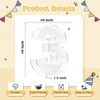 Ledido Reusable 10'' Fillable Acrylic Charcuterie Board Box Number 30 - Image 3