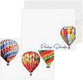 Personalized Hot Air Balloon Note Cards, Colorful Hot Air Balloon Stationery Set, Adventure Travel Gifts, Letter Writing Paper Appreciation Gifts, Hot Air Balloon Baby Shower Thank You Cards by ClaudiaOwen