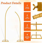 Balloon Arch Stand Kit, Balloon Arch Stand Set of 2 with Metal 8FT & 6.2FT - Image 5