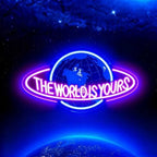 The World is Yours Neon Sign, Led Neon Light Signs for Game Room Wall Decor Gaming Planet LED Light up Sign Lamp for Man Cave Party Bedroom Bar Birthday Gamer Gift Dimmable USB Powered(16.2"*9.5") by Unknown