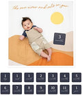 Lulujo Baby’s First Year Milestone Blanket and Card Set | 40in x 40in (Sunrise) by Lulujo