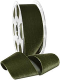 Morex Ribbon Nylon, 2 inches by 11 Yards, Moss, Item 01250/10-549 Nylvalour Velvet Ribbon 2" x 11 yd by MorexRibbon