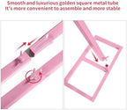 Wedding Arch Round Backdrop Stand Pink Metal Circle Backdrop Stand Circle Balloon Arch Stand Frame for Birthday Party Bridal Shower Anniversary Ceremony Candy Tables Celebration in 2.4x2.8m - Image 4