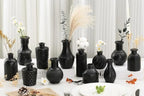 Mini Bud Vases As Wedding Centerpieces for Tables,Clear Bud Vases for Flowers,Small Flower Vases Suitable for Birthday Party,Anniversary,Wedding Reception,Baby Shower (Matt Black, 12PCS) - Image 5