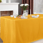 Obstal 2 Pack Table Clothes for 8 Foot Rectangle Tables, Yellow - Image 2