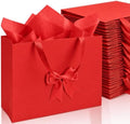 Catlovecorn 20 Pack Large Red Gift Bags, 16.5 x 5.5 x 12.6 In by Catlovecorn