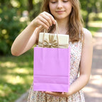 100Pcs Small Paper Gift Bags with Handles 6.3"x3.15"x8.66" Colorful Paper Party Favor Bags with Handles Paper-Gift-Bags Bulk for Birthday Baby Shower Crafts Wedding Party Supplies (10 Colors) - Image 4