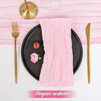 fani 100 Pack Gauze Cheesecloth Napkins, 20 x 20 in, Light Pink - Image 4