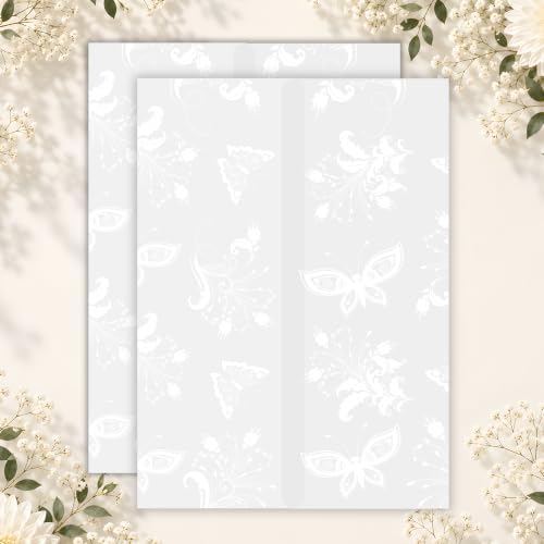 Vellum Jackets for 5x7 Invitation Butterfly Invitation Sleeves 100Pcs - Image 6