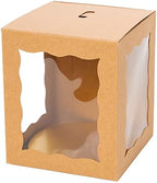 Dulcet Delights Candy Caramel Apple Boxes - For Caramel Apples, Candy Apples, Cookies and Chocolate - Gift Boxes for wedding, party, Baby Shower - Set of 25 - Brown - Image 2