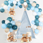 Bear Baby Shower Decorations, 185 Balloon Kit,Blue,White - Image 2