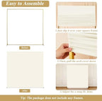 Square Backdrop Arch Cover Ivory 6.6FT x 6.6FT Square Arch Backdrop Covers Stretchy Spandex Fitted Square Backdrop Cover for Birthday Party Wedding Ceremony Banquet Decoration - Image 6