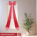 Giant Bow Decoration, Big Bows for Backdrop 75x18 Inch,Bow Themed Room Decor,Large Satin Decorative Bows for Wedding Engagement Bachelorette Baby Shower Bridal Christmas (Red, 75x18 Inch) - Image 5