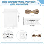 Vesici 50 Set It's a Boy Baby Shower Favors Acrylic Shot Glasses Gold Bottle Opener Keychains Thank You Tags and Bags for Baby Shower Party Gender Reveal Party Guests Return Gift (it's a Boy) - Image 4