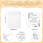 Threlaco 150 Sets Wedding Favors for Guests Bulk Mini Heart Shaped Candles Wedding Party Favors for Guests with Thank You Cards and Organza Bags Bridal Shower Party Souvenir Candle Gifts - Image 3