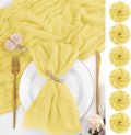 50 Pack Yellow Napkins 20x20Inch Cheesecloth Napkins Bulk by Lumaycens