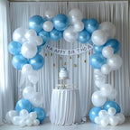 10x10ft Wrinkle Free White Backdrop Curtain for Parties Soft Fabric Drapes Wedding White Curtain Backdrop for Birthday Party Decorations Background for Photography 5x10ft, 2 Panels - Image 5