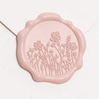 UNIQOOO 50 Pack Pre-Folded Dusty Rose Pink Grace Bloom Vellum Jackets&UNIQOOO Wildflower Wax Seal Stickers50 Pack Pre-Folded Dusty Rose Pink Grace Bloom Vellum Jac&UNIQOOO Wildflower Wax Seal Stickers - Image 7