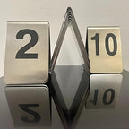 Large Stackable Tent Style Metal Place Cards. - Image 2