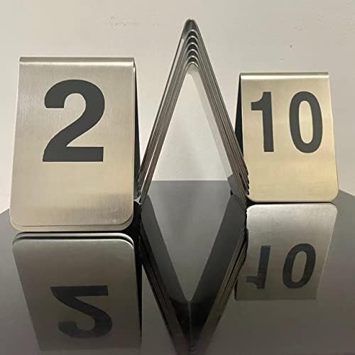 Large Stackable Tent Style Metal Place Cards. - Image 2