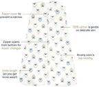 HALO SleepSack, 100% Cotton Wearable Blanket, Swaddle Transition Sleeping Bag, TOG 0.5 - Image 3