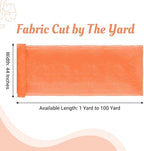 60 Yard Organza Fabric 44" Wide for Wedding Event Décor - Light Orange - Image 2