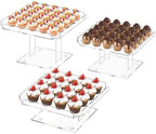 3 Piece Acrylic Cupcake Stand, 12 Inch Dessert Display Set for Party by HEKORE