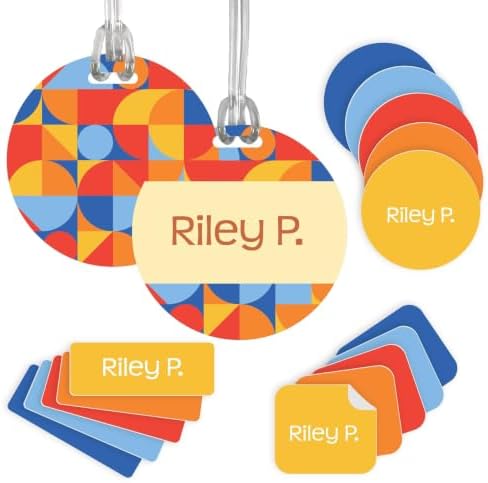 InchBug Personalized Name Label Combo Pack, 97-Piece, Play Date by Inchbug