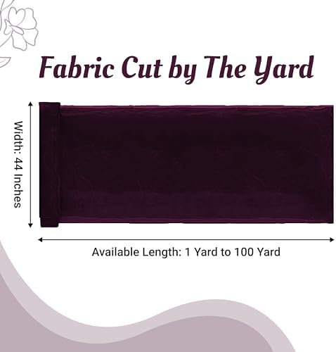 95 Yard Organza Fabric 44" Wide for Wedding Event Décor - Plum - Image 2