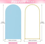 Wokceer 6FT Arch Backdrop Stand and Cover Set, Arch with Dusty Blue Cover - Image 2