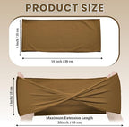 MDS Pack of 150 Spandex Chair Sashes Without Slider Buckles – Mocha - Image 2