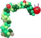 Caterpillar Theme First Birthday Balloon Arch Kit - Kids Hungry Caterpillar Party Balloon Garland Decorations, 150 Pcs Red And Green Balloon Backdrop Arch For Baby Shower - Image 6